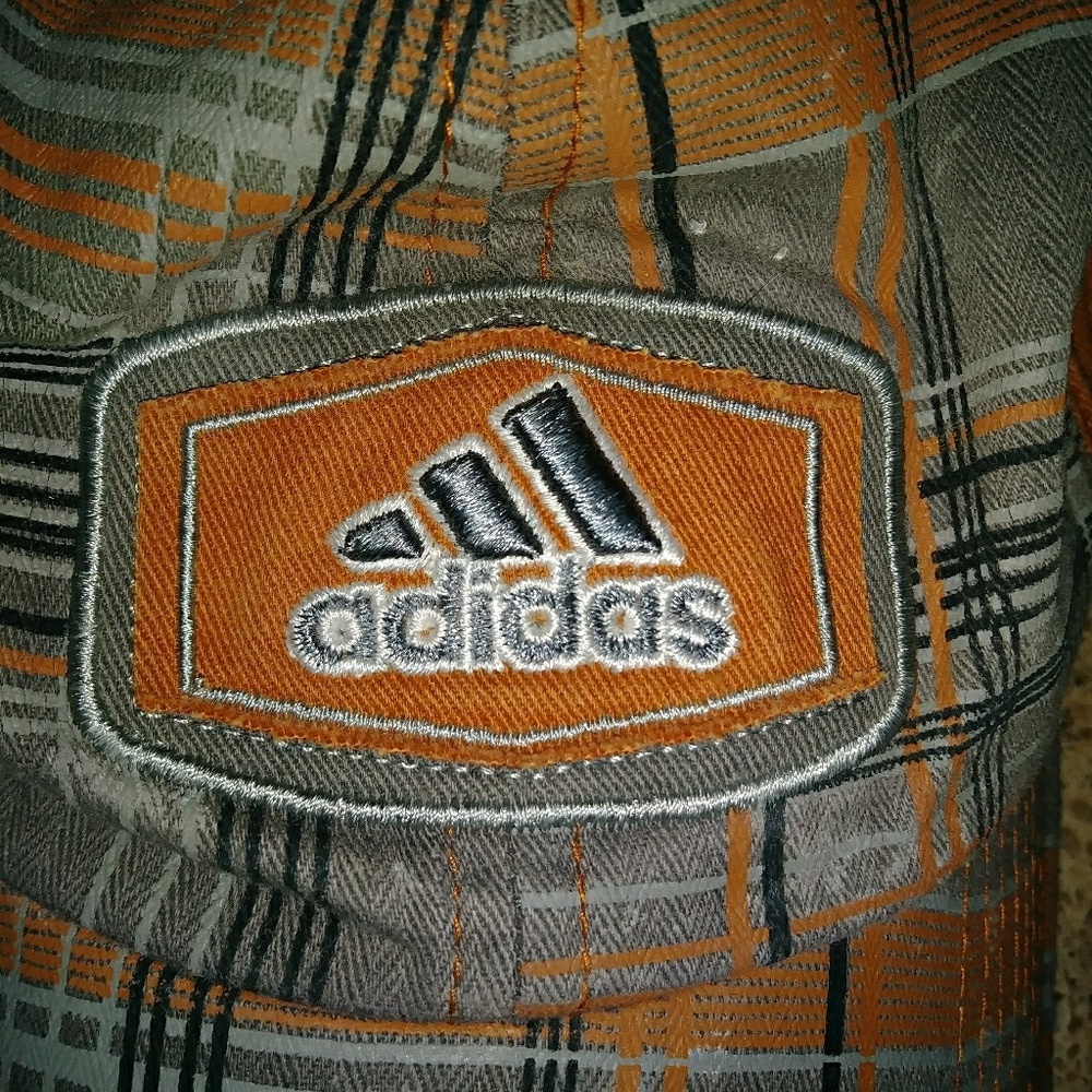 Adidas plaid baseball cap